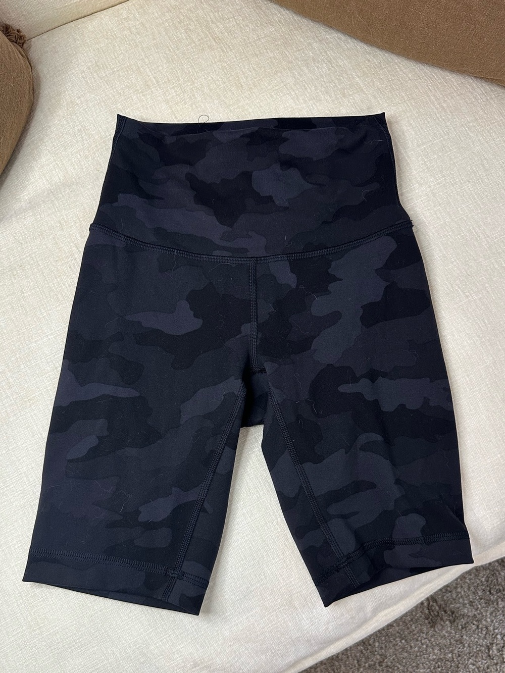 lululemon athletica High-Rise Black Camo Bike Shorts